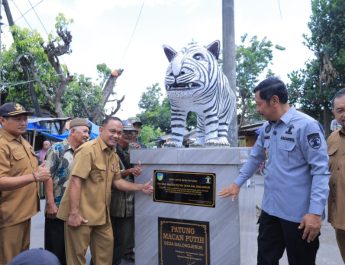 Patung Macan Putih Balongjeruk Viral, Milik Hak Cipta