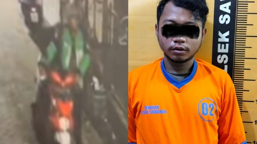 Beraksi dengan Jaket Ojol, Tersangka Curanmor Dibekuk Polsek Sawahan