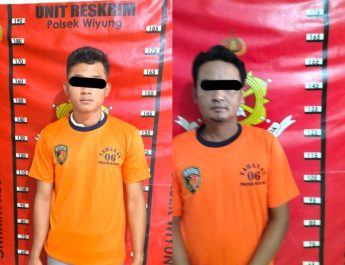 Bawa HT & Dump Truks Curi Kabel, Dua Pelaku Diamankan Polsek Wiyung Surabaya