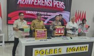 Polres Ngawi Amankan Sabu 223,842 gram Berdasarkan Informasi Masyarakat Call 110