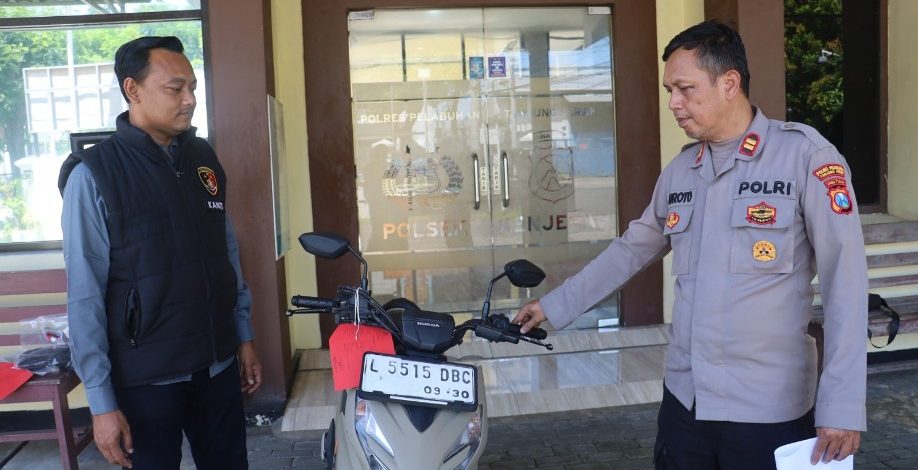 Polsek Kenjeran Bekuk Pelaku Curanmor di Kedinding Lor, Nyaris Dihajar Masa