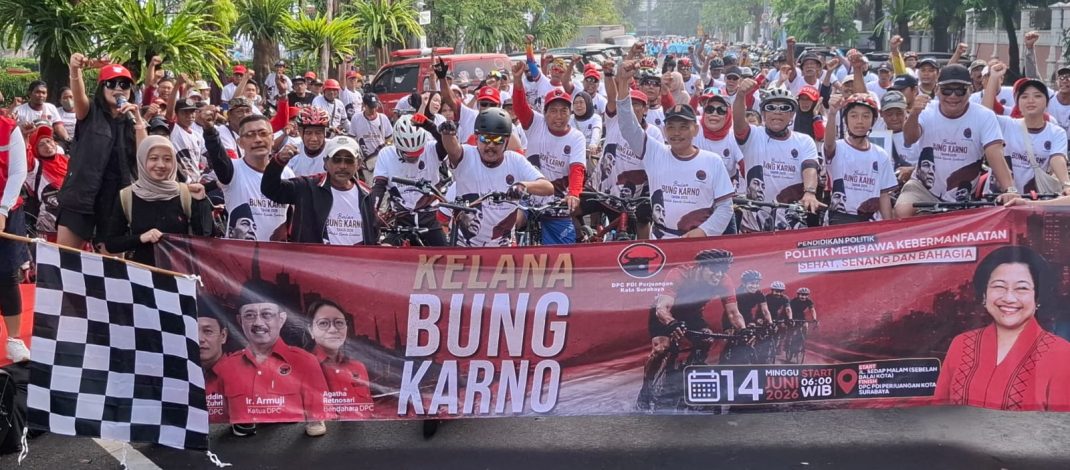 Kelana Bung Karno, PDIP Soroti Kenaikan BBM: Sepeda Sehat, Hemat dan Ramah Lingkungan