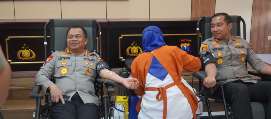 HUT Bhayangkara ke-80, Polrestabes Surabaya Gelar Donor Darah Massal Libatkan 200 Peserta