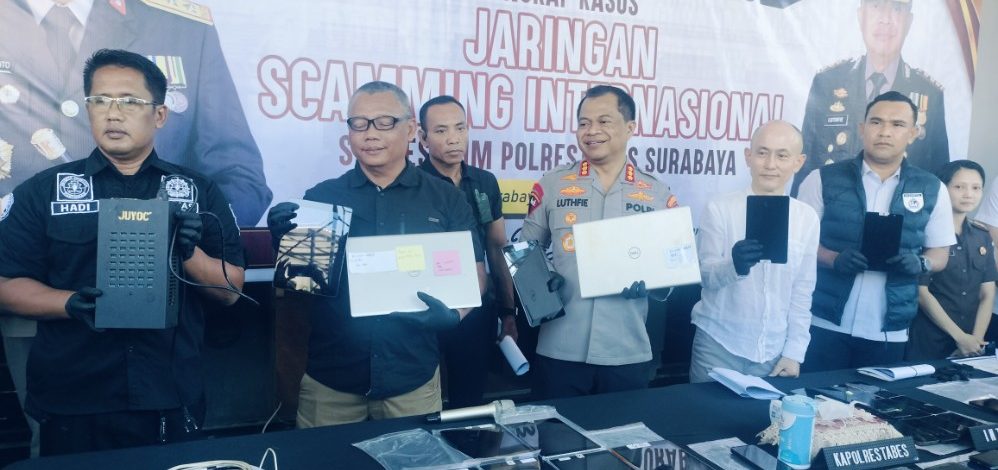 Pengembangan Kasus Siber Internasional, Polrestabes Surabaya Amankan 1 Tersangka Baru , Total 45 Orang