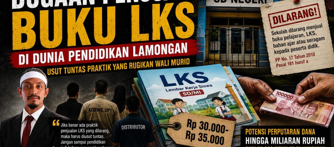 Dugaan Penjualan LKS di Lamongan Disorot, FKBN Minta APH dan Dinas Pendidikan Bertindak Tegas.
