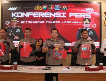 Lima Residivis Ganjal ATM Dibekuk Polres Lamongan, Jaringan Ganjal Lintas Daerah
