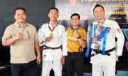 Polisi Lamongan Taklukkan Lawan-Lawannya, Briptu Rizqy Raih Juara 1 Judo Piala Kapolda Jatim 2026