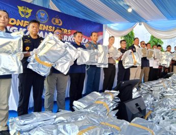 BNN Amankan 3,37 Ton Narkotika Kiriman Asal Thailand di Pergudangan Gresik