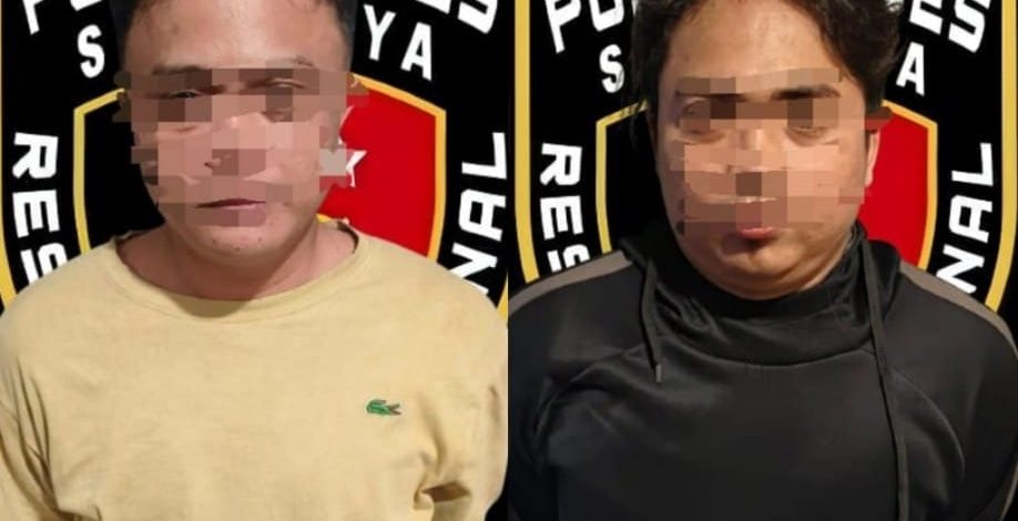 Dua Pelaku Modus Tabrak Lari dan Pemukulan Dibekuk Resmob Surabaya