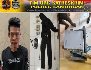 Brankas Sekolah Dibobol, Tim URC Jaka Tingkir Polres Lamongan Ringkus Pelaku dalam Hitungan Jam