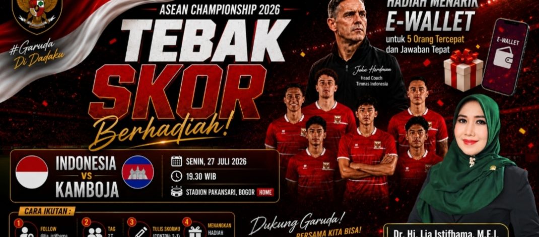 Senator Lia Istifhama Ajak Masyarakat Ramaikan Piala AFF 2026 Lewat Tebak Skor Berhadiah