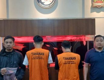 Dua Pengedar dengan 200 Gram Lebih Sabu Diamankan Polrestabes Surabaya
