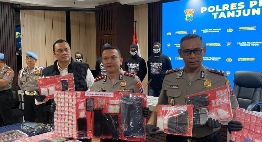 Operasi Tumpas, Polres Tanjung Perak Sita 1 Kilo Lebih Sabu dari Puluhan Tersangka