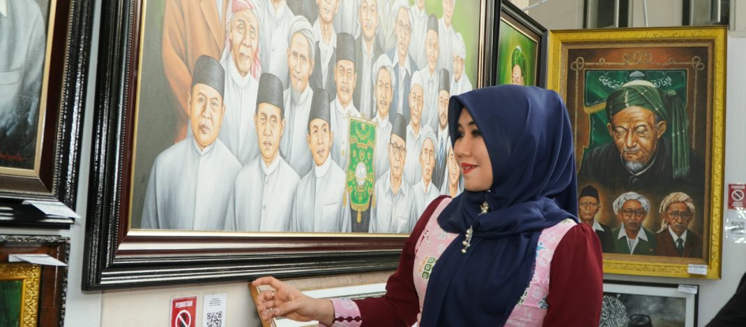 Lukisan Muasis NU Warnai Semarak Muktamar ke-35 di Tambakberas Jombang