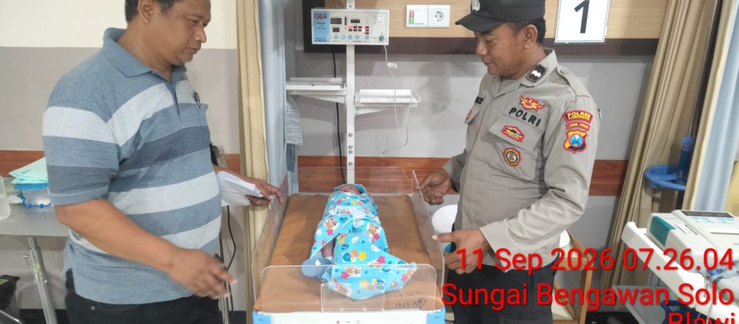 Bayi Laki-Laki Ditemukan Dalam Kardus Di Gubuk Warung, Polsek Karangbinangun Bergerak Cepat