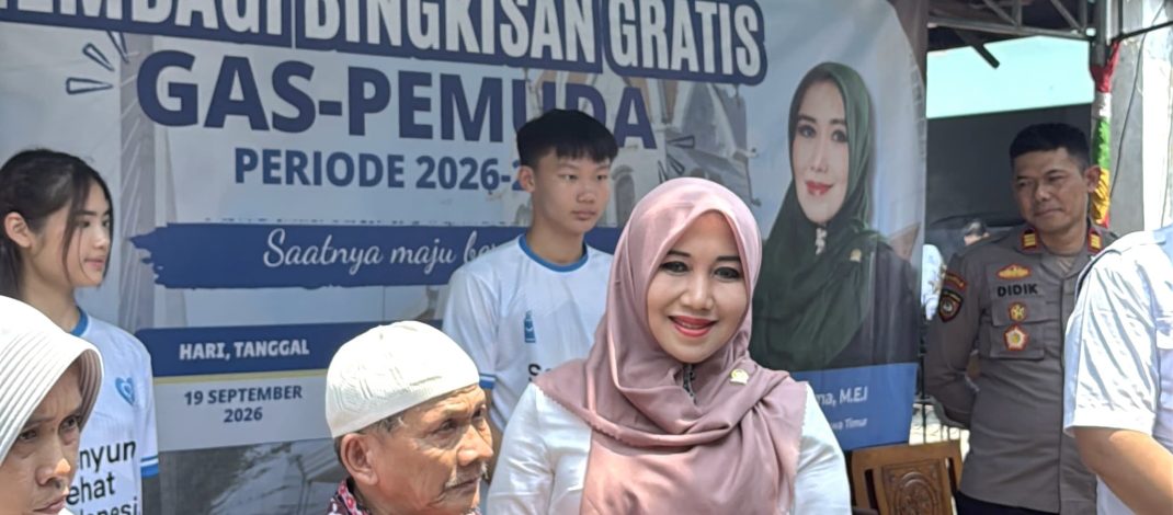 Kolaborasi GAS Pemuda dan Senator Lia, 200 Paket Sembako Dibagikan untuk Warga Kutisari