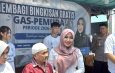 Kolaborasi GAS Pemuda dan Senator Lia, 200 Paket Sembako Dibagikan untuk Warga Kutisari