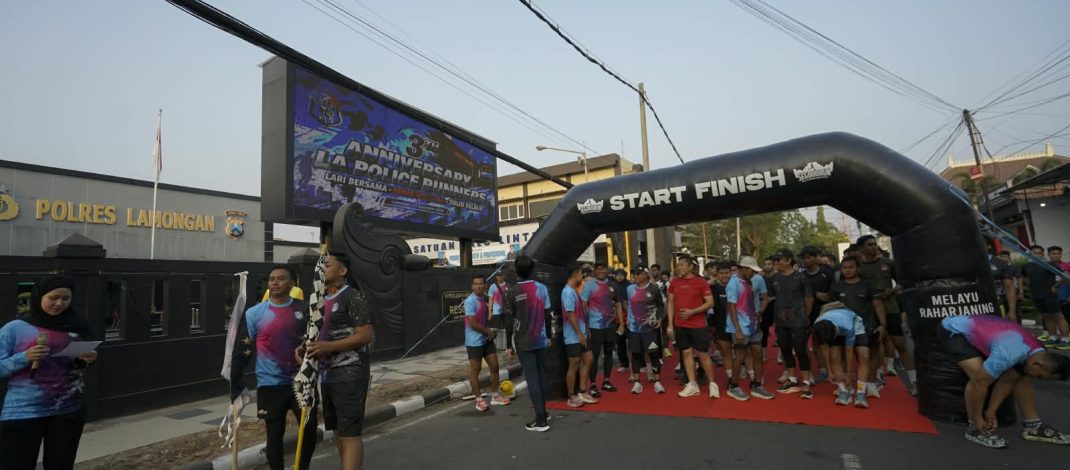 LA Police Runners Genap 3 Tahun, Polres Lamongan Perkuat Silaturahmi Lewat Olahraga