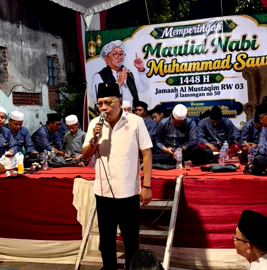 Maulid Nabi di Gundih, Anggota Komisi A DPRD Surabaya Tekankan Kerukunan Warga