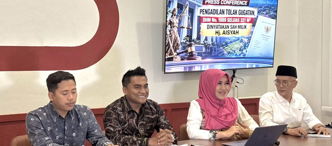 Akhirnya! Sengketa Tanah Ibunda Senator Ning Lia Berujung Kemenangan di Pengadilan