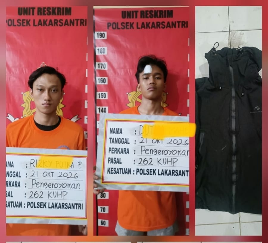 Tiga pelaku Pengeroyokan Rombongan Pick Up di Lontar Surabaya Ditangkap Polsek Lakarsantri, Satu Anak Anak